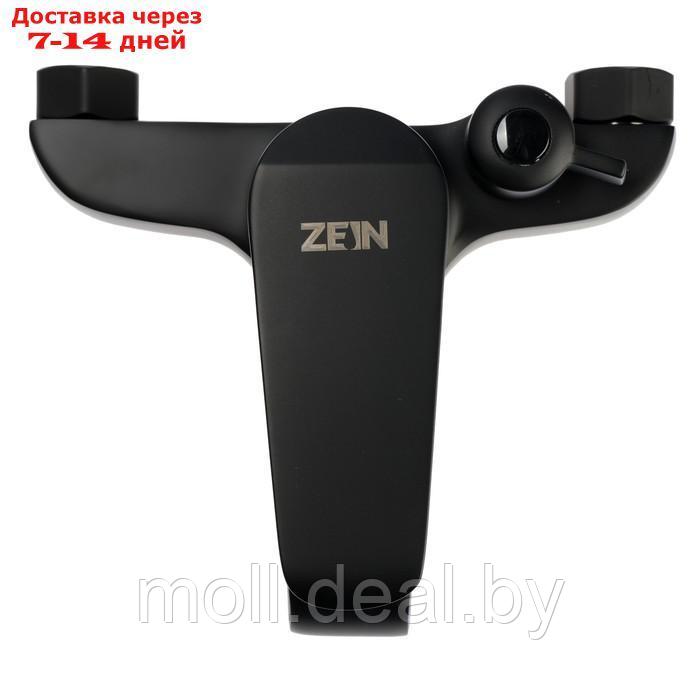 Смеситель для ванны ZEIN Z3855, однорычажный, душевой набор, лейка 5 режимов, черный - фото 3 - id-p226889976