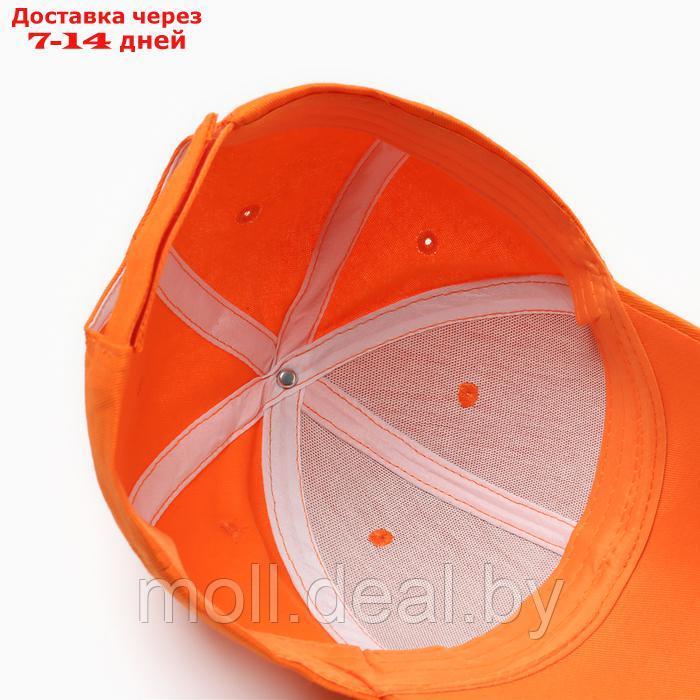 Кепка женская однотонная MINAKU цвет оранжевый, р-р 58 - фото 4 - id-p226887003