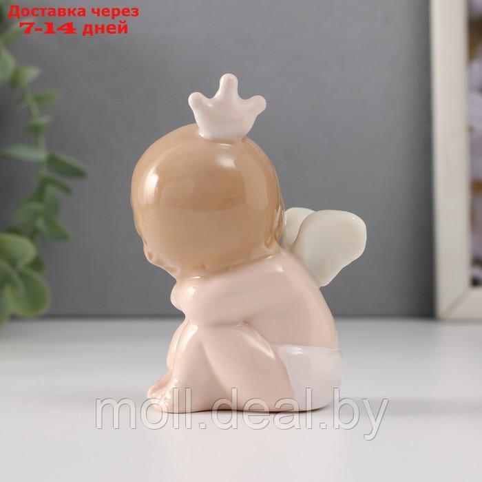 Сувенир керамика "Малыш-ангел сидит в короне" 5х7х9,5 см - фото 3 - id-p227081266