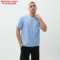 Футболка мужская MINAKU: Basic line MAN цвет голубой, р-р 48