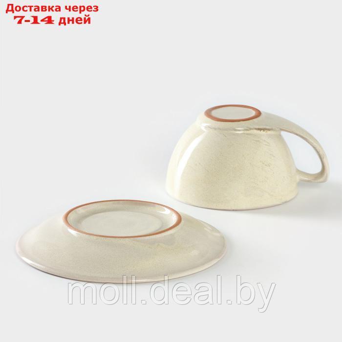 Чайная пара керамическая "Шебби", 2 предмета: чашка 250 мл, блюдце d=15 см - фото 4 - id-p227076292