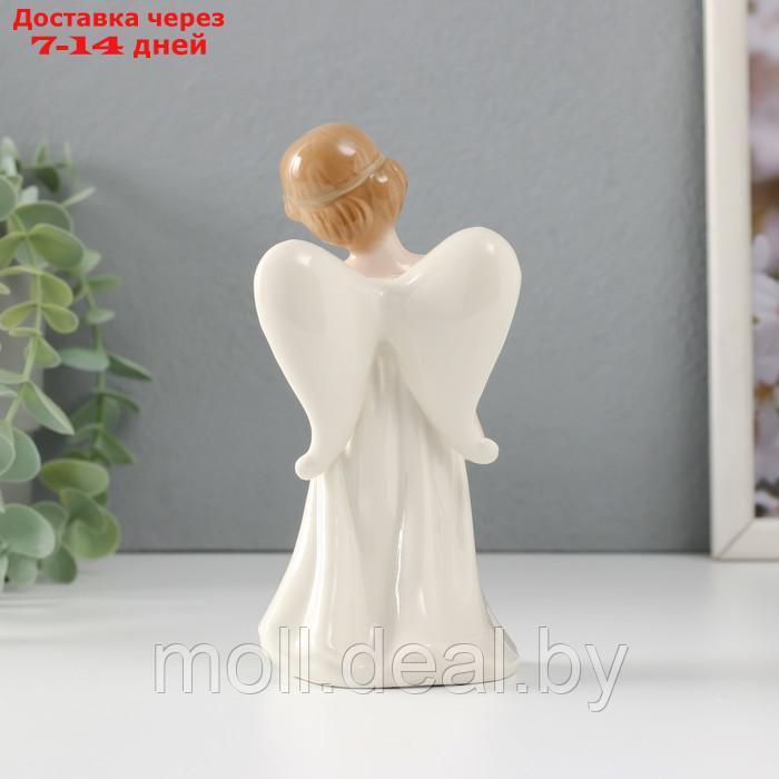 Сувенир керамика "Девочка-ангел в белом платье с голубем" 7,5х6х14,5 см - фото 3 - id-p227081273