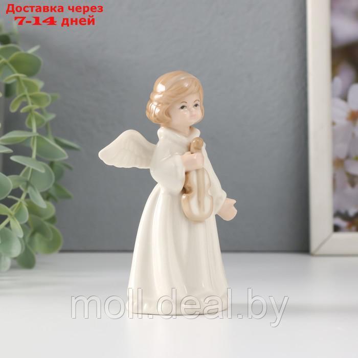 Сувенир керамика "Девочка-ангел со скрипкой" 7х4,6х11 см - фото 4 - id-p227081274