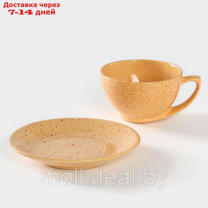 Чайная пара керамическая "Каракум", 2 предмета: чашка 250 мл, блюдце d=15 см - фото 2 - id-p227076295