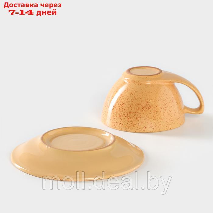 Чайная пара керамическая "Каракум", 2 предмета: чашка 250 мл, блюдце d=15 см - фото 4 - id-p227076295
