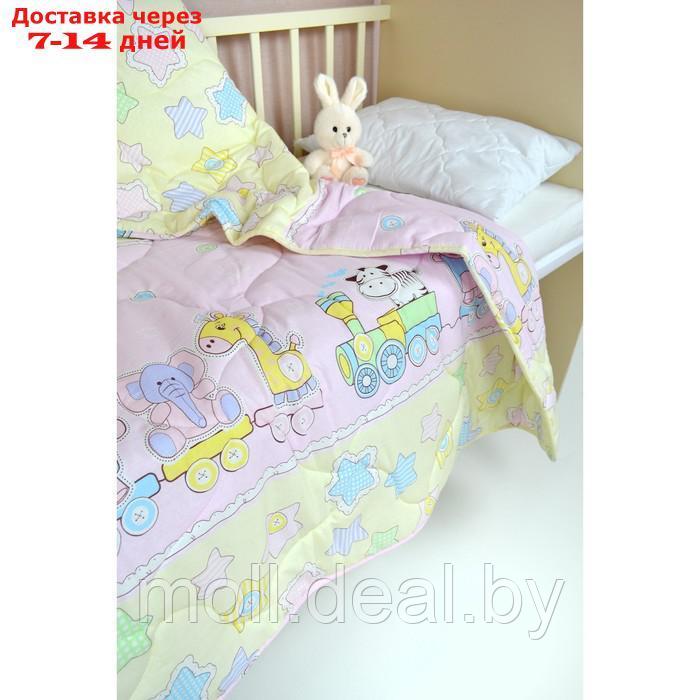 Подушка стёганая, размер 40х60 см, в детскую кроватку - фото 2 - id-p227086223