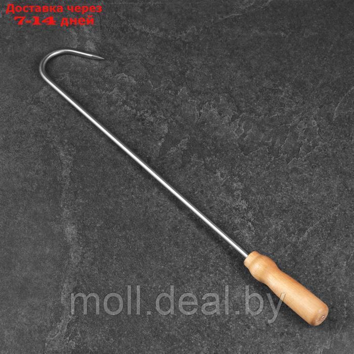 Крюк для мяса универсальный, 49см, с деревянной ручкой - фото 2 - id-p227075307