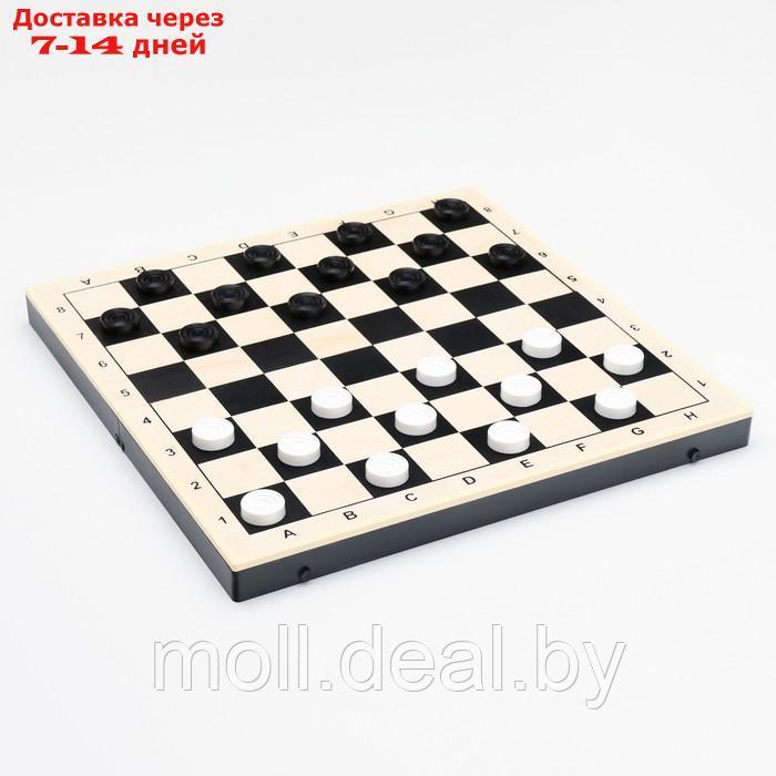 Шахматы гроссмейстерские с шашками, 40х40 см, набор 2в1 "Айвенго" король h=10 см - фото 4 - id-p227090160