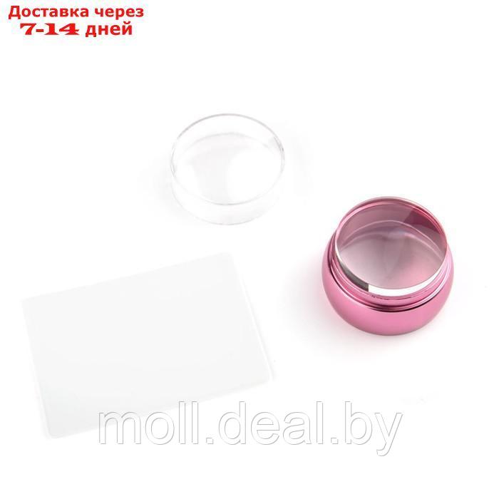 Штамп для стемпинга большой TNL, плоский металлический, розовый - фото 1 - id-p227079297