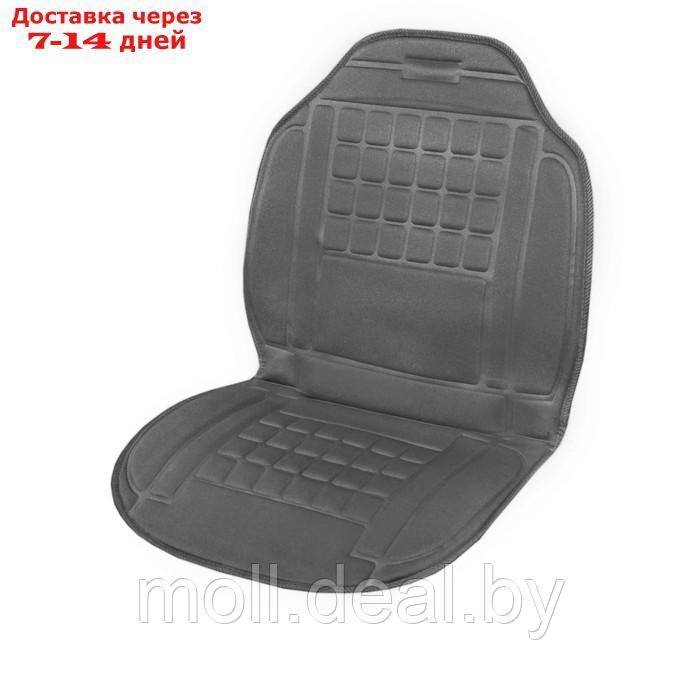 Подогрев сиденья со спинкой Skyway, с терморегулятором, 98х52 см, 12 В, 2,5-3 А, серый, S02201011