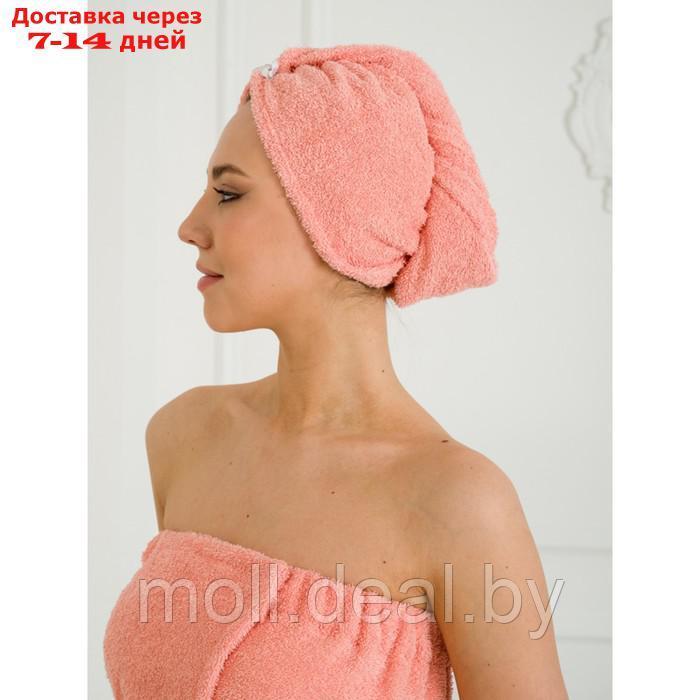 Набор для бани женский: чалма, парео, рукавица, размер S-L - фото 4 - id-p227099083