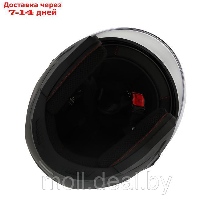 Шлем открытый с двумя визорами, размер M, модель - BLD-708E, черный матовый - фото 10 - id-p227087247