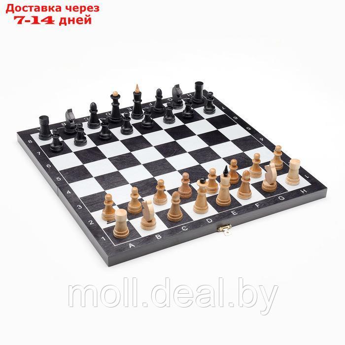 Настольная игра 3 в 1 "Классика": нарды, шахматы, шашки, доска 40 х 40 см - фото 2 - id-p227082283