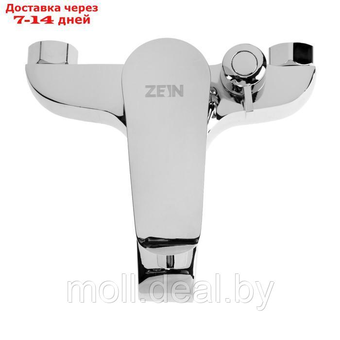 Смеситель для ванны ZEIN Z3854, однорычажный, душевой набор, лейка 5 режимов, хром - фото 4 - id-p226889994