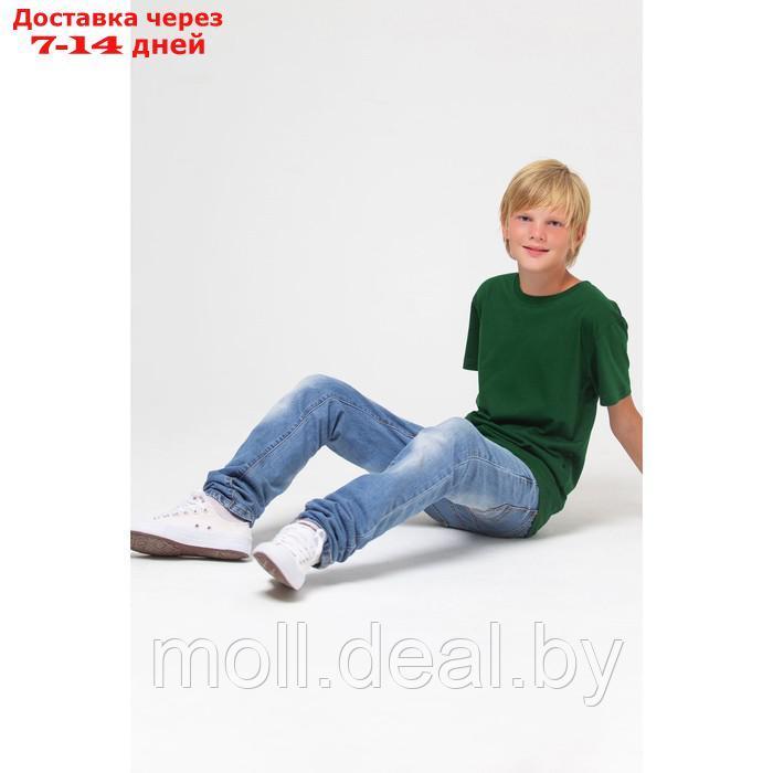 Футболка для мальчика, рост 104 см, цвет тёмно-зелёный - фото 4 - id-p227096689