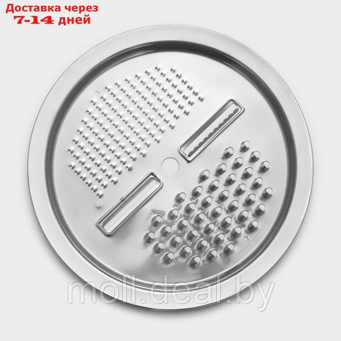 Набор посуды из нержавеющей стали "Помощник", d=28 см (миска), h=9,4 см (тёрка) - фото 5 - id-p227076313