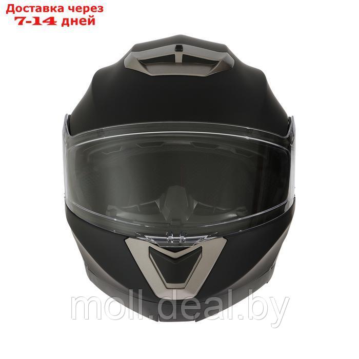 Шлем модуляр с двумя визорами, размер M, модель - BLD-160E, черный матовый - фото 9 - id-p227087249