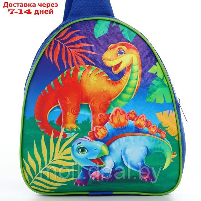 Рюкзак детский через плечо, 23х20.5 см, "Динозаврики" - фото 3 - id-p227084250