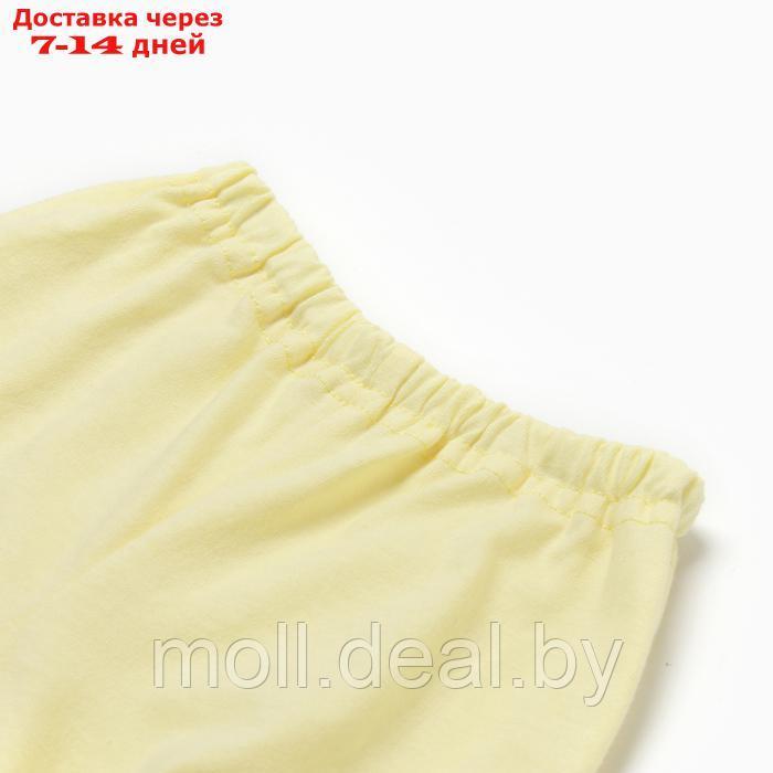 Комплект для девочки (платье,трусы,повязка с бантом), цвет желтый, рост 68 см - фото 4 - id-p227083267