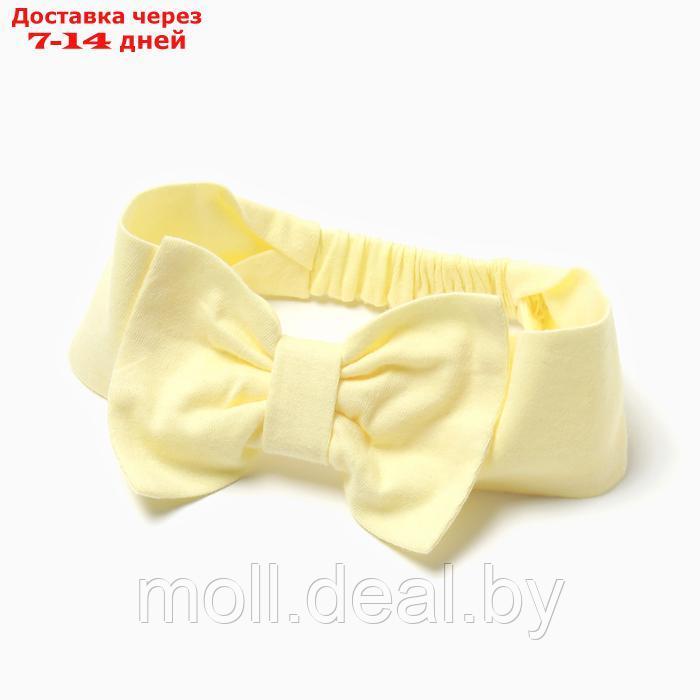 Комплект для девочки (платье,трусы,повязка с бантом), цвет желтый, рост 68 см - фото 6 - id-p227083267