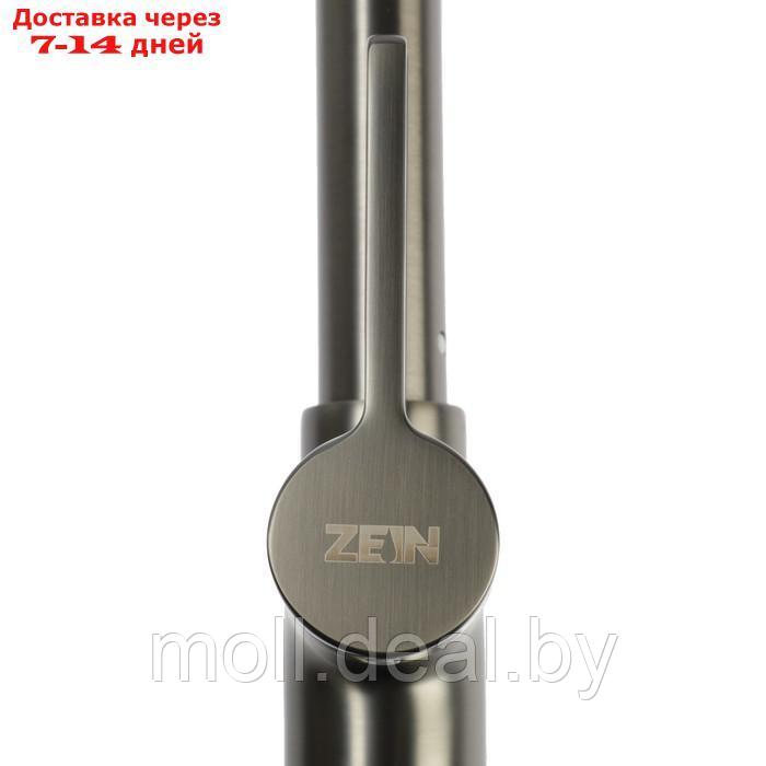 Смеситель для кухни ZEIN Z3783, экран температуры, вытяжной излив, высота 23 см, 2 режима - фото 7 - id-p226890008