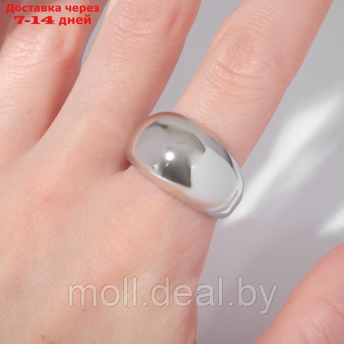 Кольцо "Минимал" выпуклое, цвет серебро, безразмерное - фото 2 - id-p227096695