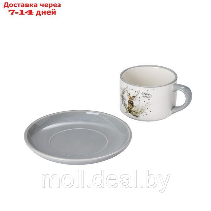 Чайная пара "Лесная сказка" чашка 210 мл, блюдце 15 см - фото 2 - id-p227099098