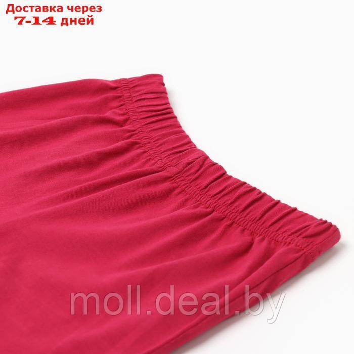 Комплект для девочки (футболка/шорты) "Цветы", цвет белый/персиковый, рост 110-116 - фото 4 - id-p227083279