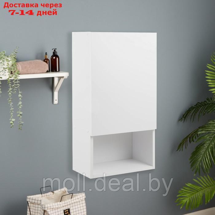 Шкаф для ванной комнаты навесной, левый, белый, 40 х 75 х 23 см - фото 1 - id-p227078296