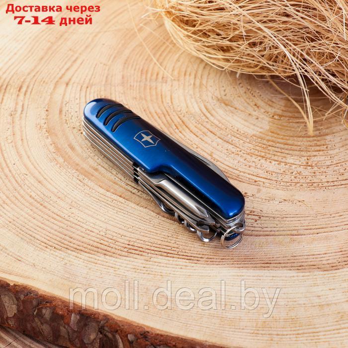 Нож швейцарский 9в1, синий - фото 3 - id-p227087265