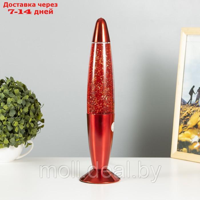 Светильник гель блеск хром цветной ракета 34,5х8,5 см