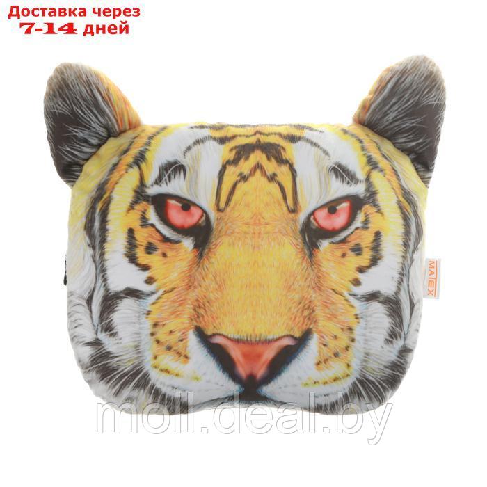 Подушка на подголовник МАТЕХ ANIMALS LINE, Тигр, 30 х 25 х 10 см, оранжевый, черный - фото 3 - id-p227088228