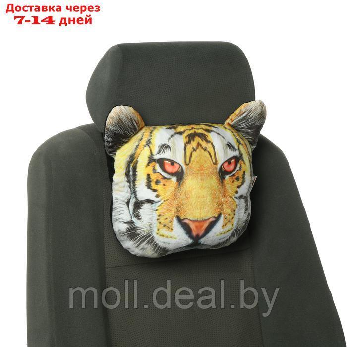 Подушка на подголовник МАТЕХ ANIMALS LINE, Тигр, 30 х 25 х 10 см, оранжевый, черный - фото 6 - id-p227088228