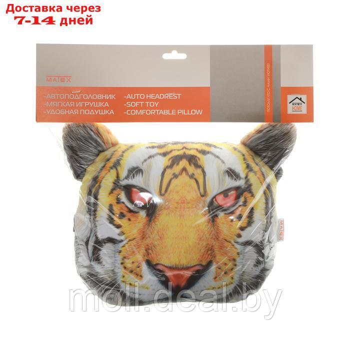 Подушка на подголовник МАТЕХ ANIMALS LINE, Тигр, 30 х 25 х 10 см, оранжевый, черный - фото 7 - id-p227088228