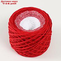 Хлопковый шнур 3 мм 220м/240±5 гр Градиент "Лето" (красный/белый)