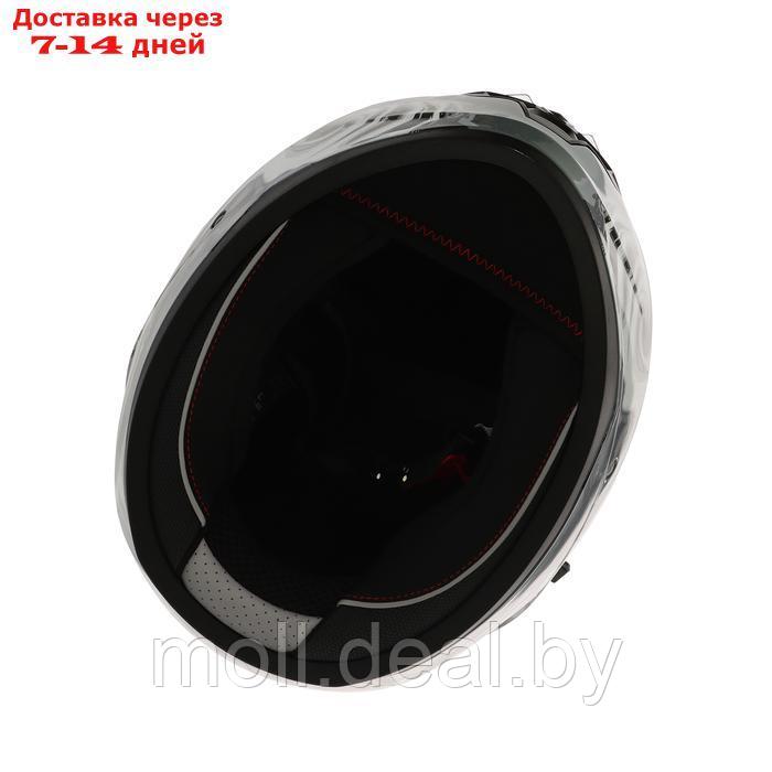 Шлем интеграл с двумя визорами, размер XL, модель BLD-M67E, черно-серый - фото 2 - id-p227087273