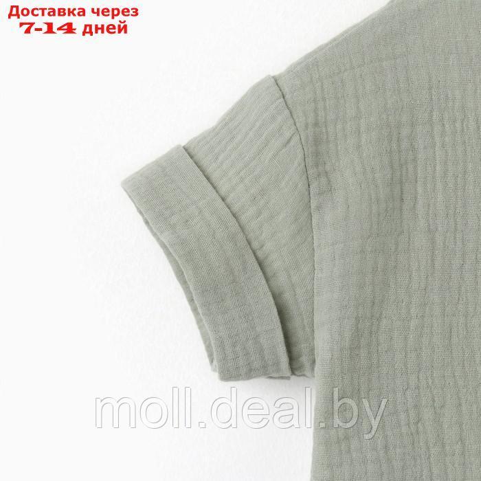 Костюм (футболка и шорты ) детский KAFTAN "Муслин", р.32 (110-116см) зелёный - фото 8 - id-p227107694