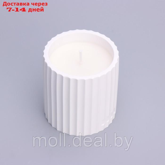 Свеча в бетоне ароматическая "Бог Арес", свежесть и белый чай, 160 гр, в коробке - фото 7 - id-p227091245