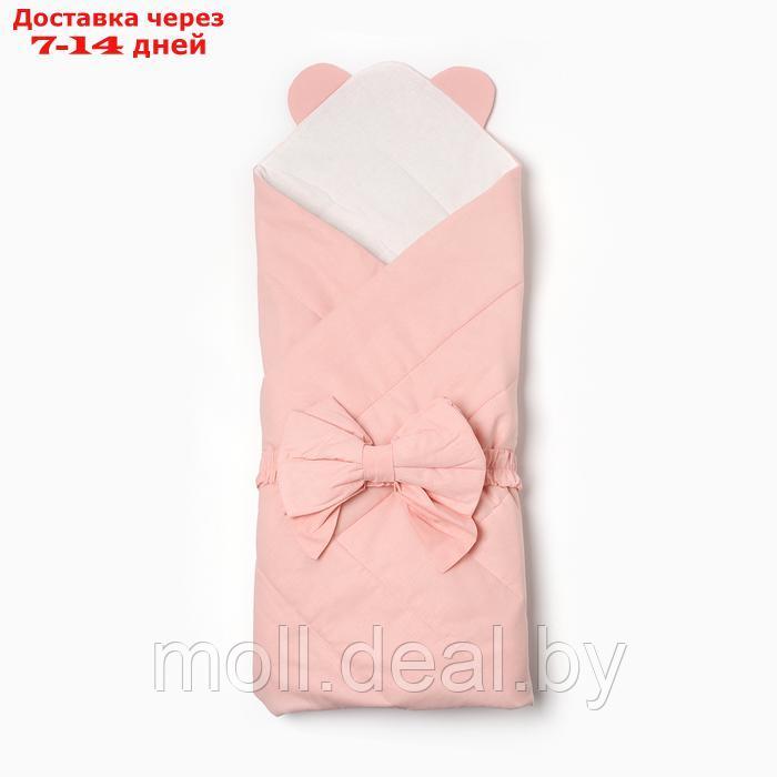 Набор для новорожденного (одеяло, бант), цвет розовый, рост 56-62 - фото 1 - id-p227085310