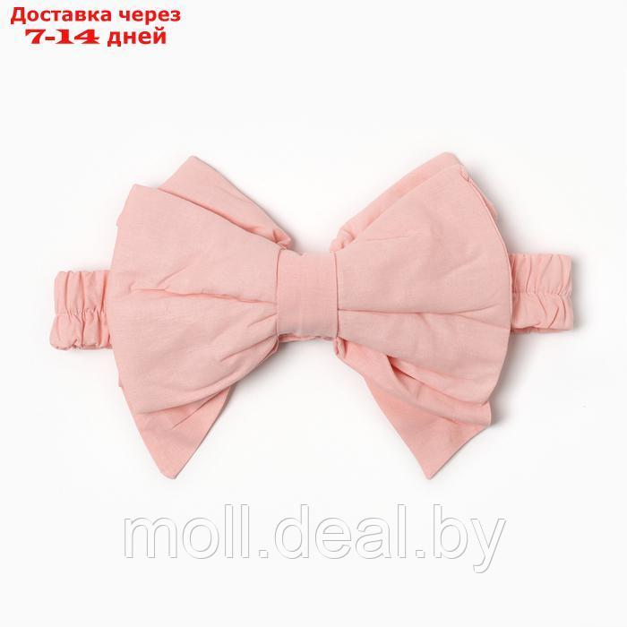 Набор для новорожденного (одеяло, бант), цвет розовый, рост 56-62 - фото 3 - id-p227085310