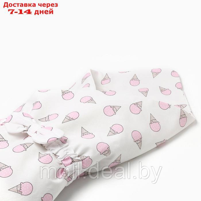 Набор для новорождённого (одеяло, шапочка, пояс), цвет розовый, рост 56-62 см - фото 2 - id-p227085311