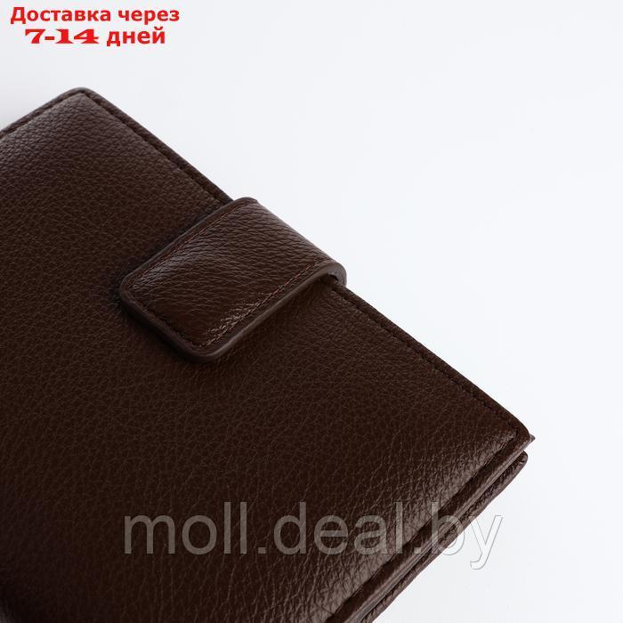 Обложка для автодокументов и паспорта на магните, цвет коричневый - фото 4 - id-p226887071