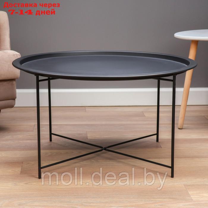 Кофейный столик "Юпитер" YS-8375L, черный 75х42 см - фото 3 - id-p227078322
