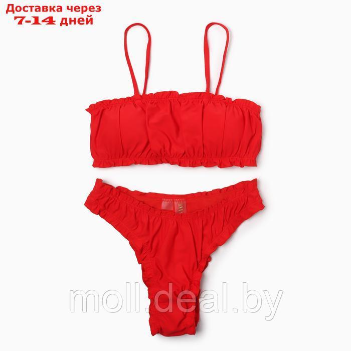 Купальник женский раздельный MINAKU цвет красный, размер 48 - фото 4 - id-p226890990