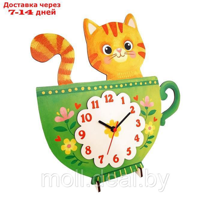 Часы "Кот в чашке" - фото 5 - id-p227082328