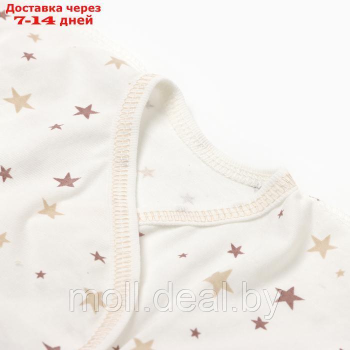 Комплект для новорожденных (распашонка/ползунки/чепчик), цвет белый/звезды, рост 56 - фото 2 - id-p227083308
