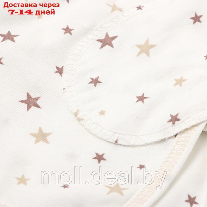 Комплект для новорожденных (распашонка/ползунки/чепчик), цвет белый/звезды, рост 56 - фото 3 - id-p227083308
