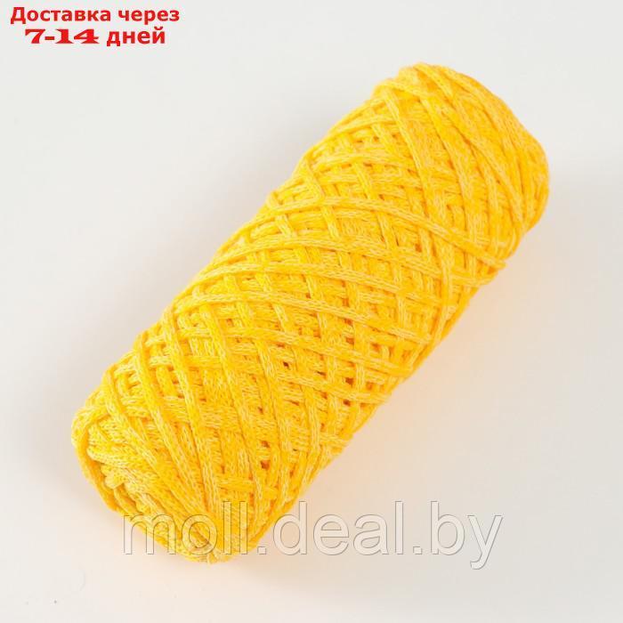 Шнур для вязания 35% хлопок,65% полипропилен 3 мм 85м/165±5 гр (желтый) - фото 2 - id-p227089264