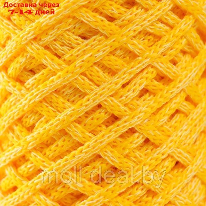 Шнур для вязания 35% хлопок,65% полипропилен 3 мм 85м/165±5 гр (желтый) - фото 3 - id-p227089264