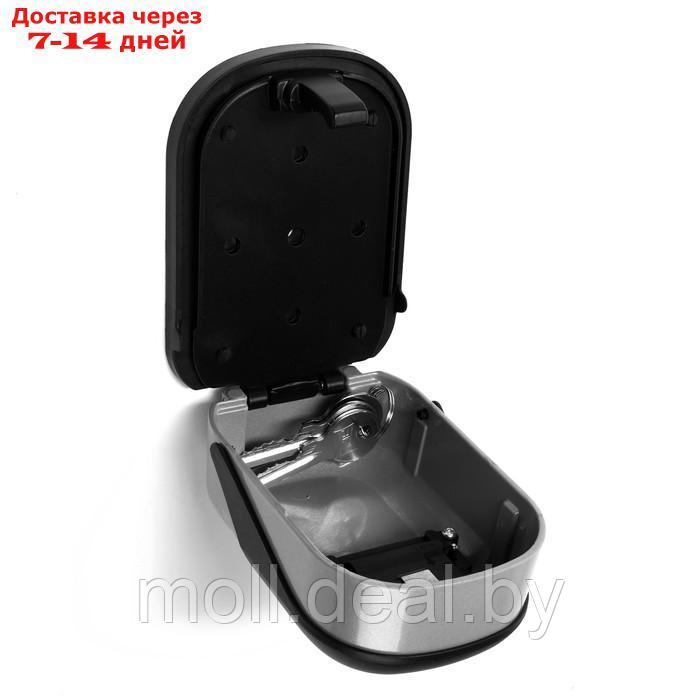 Сейф-ключница кодовая ТУНДРА, металлическая, с защитной крышкой, цвет серый - фото 8 - id-p227081347